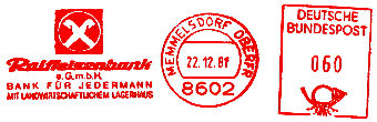 Raiffeisenbank Memelsdorf 1982