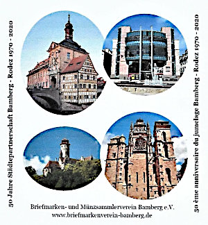 Ausschnitt Umschlag 50 Jahre Städtepartnerschaft Bamberg-Rodez