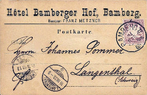 Bamberger Hof 1885