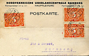 Nordfränkische Überlandzentrale 1922