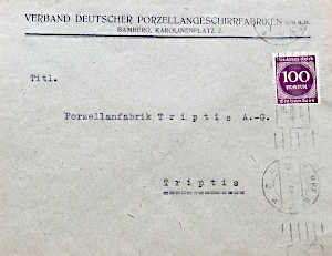 Verband porzellangeschirrfabriken 1923