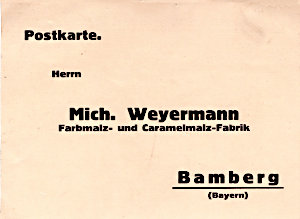 Weyermann Bestellkarte