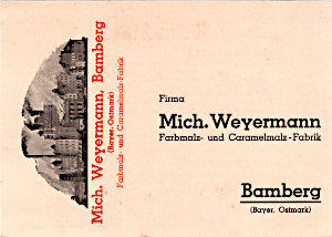 Weyermann Bestellkarte