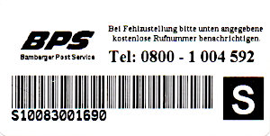 BPS Label 3 schwarz