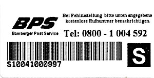 BPS Label 4 schwarz
