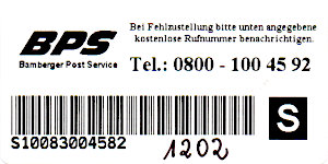 BPS Label 6 schwarz