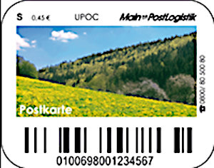 Privatlabel Postkarte BriefLogistik Oberfranken