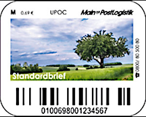 Privatlabel Standardbrief BriefLogistik Oberfranken