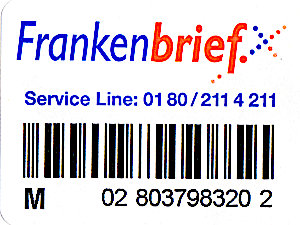 Label 2 Frankenbrief