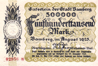 500 000 Mark Vorderseite 1923