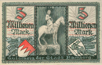 5 Millionen Mark Rückrseite 1923