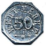 Fahrmarke mit Wert 50