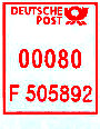 Wertrahmen Postalia DP_dm_rot