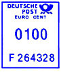 Wertrahmen Postalia DP_eu_blau