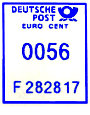 Wertrahmen Postalia DP_eu_blau