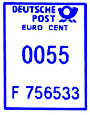 Wertrahmen Postalia DP_eu_blau