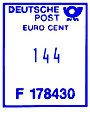 Wertrahmen Postalia DP_eu_blau