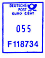 Wertrahmen Postalia DP_eu_blau