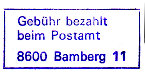 Postamt 11 Massendruck PLZ 8600