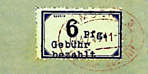 Ovalstempel PA3 vom 14.07.1946