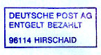 Hirschaid PLZ 96114