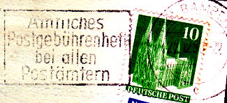 Postgebührenheft 1