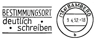 Bestimmungsort 1952