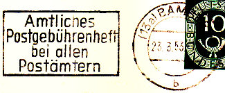 Postgebührenheft 2