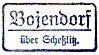 Bojendorf Poststellen-Stempel 1934