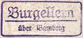 Burgellern Poststellen-Stempel 1938