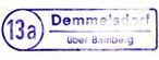 Demmelsdorf Poststellen-Stempel 1961