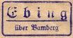 Ebing Poststellen-Stempel 1935