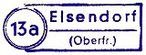 Elsendorf Poststellen-Stempel 1953