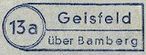 Geisfeld Poststellen-Stempel 1955