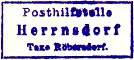 Herrnsdorf Aufgabestempel 1899
