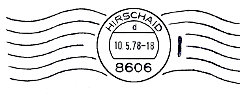 Hirschaid 8606 Handrollstempel