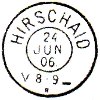 Hirschaid 1906 Reservestempel