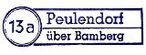 Peulendorf Poststellen-Stempel 1955