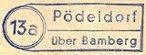 Pödeldorf Poststellen-Stempel 1955
