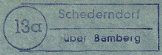 Schederndorf Poststellen-Stempel 1958