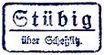 Stübig Poststellenstempel 1933