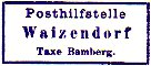 Waizendorf Aufgabestempel 1897