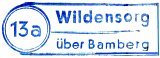 Wildensorg Poststellen-Stempel 1958 13a