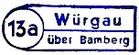 Würgau Poststellen-Stempel 1959