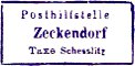Zeckendorf Aufgabestempel Scheßlitz
